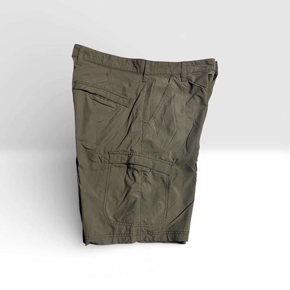 Realtree Men's Quick-Dry Cargo Shorts Green Performance Hiking & Fishing Size 34 - Picture 3 of 4